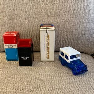 2 Vintage Avon Postal Decanters.